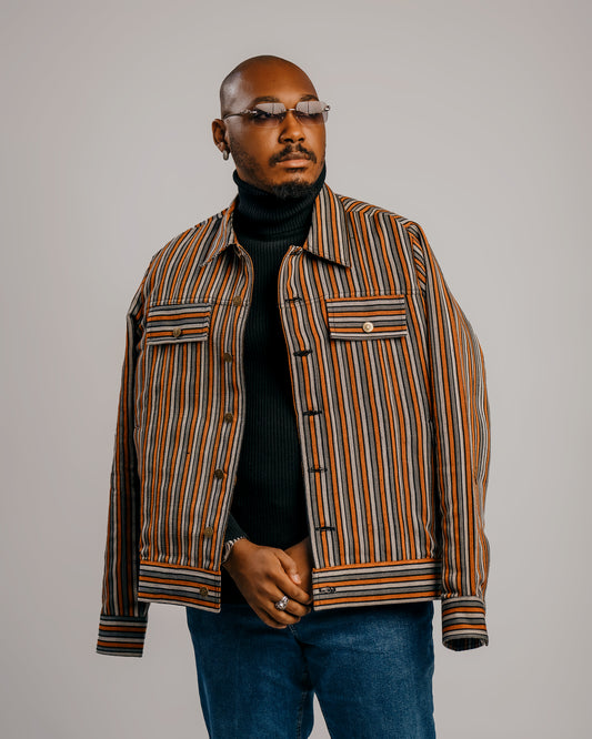 Ajani (Aso Oke Trucker Jacket)
