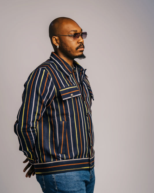Ajani (Aso Oke Trucker Jacket)