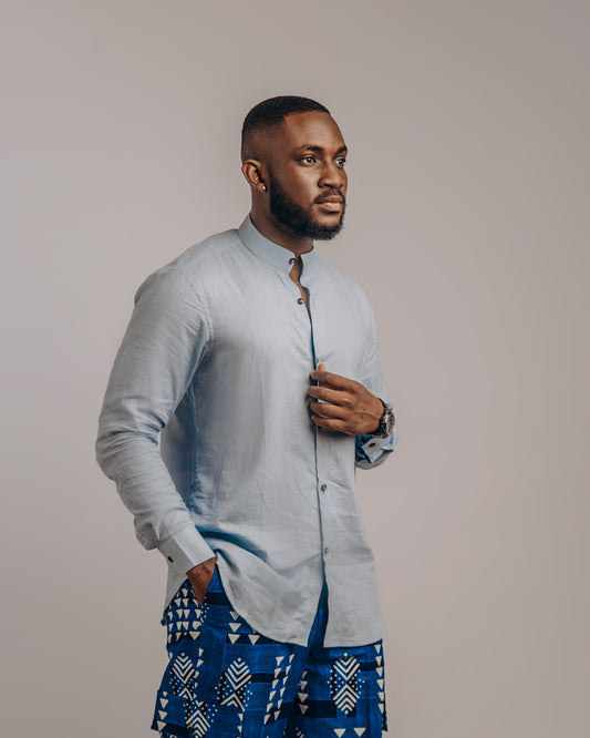 Blue Linen Shirt