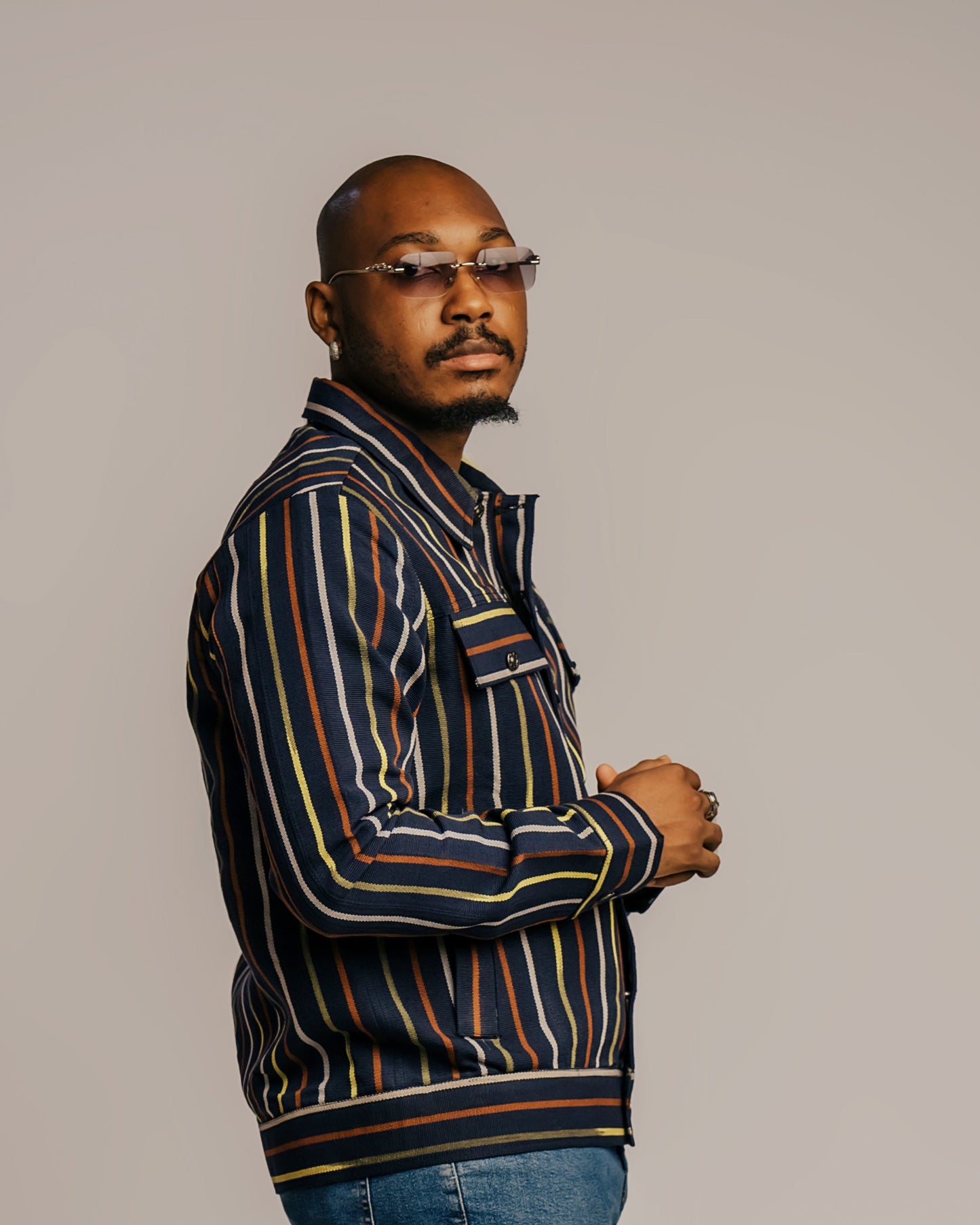 Ajani (Aso Oke Trucker Jacket)