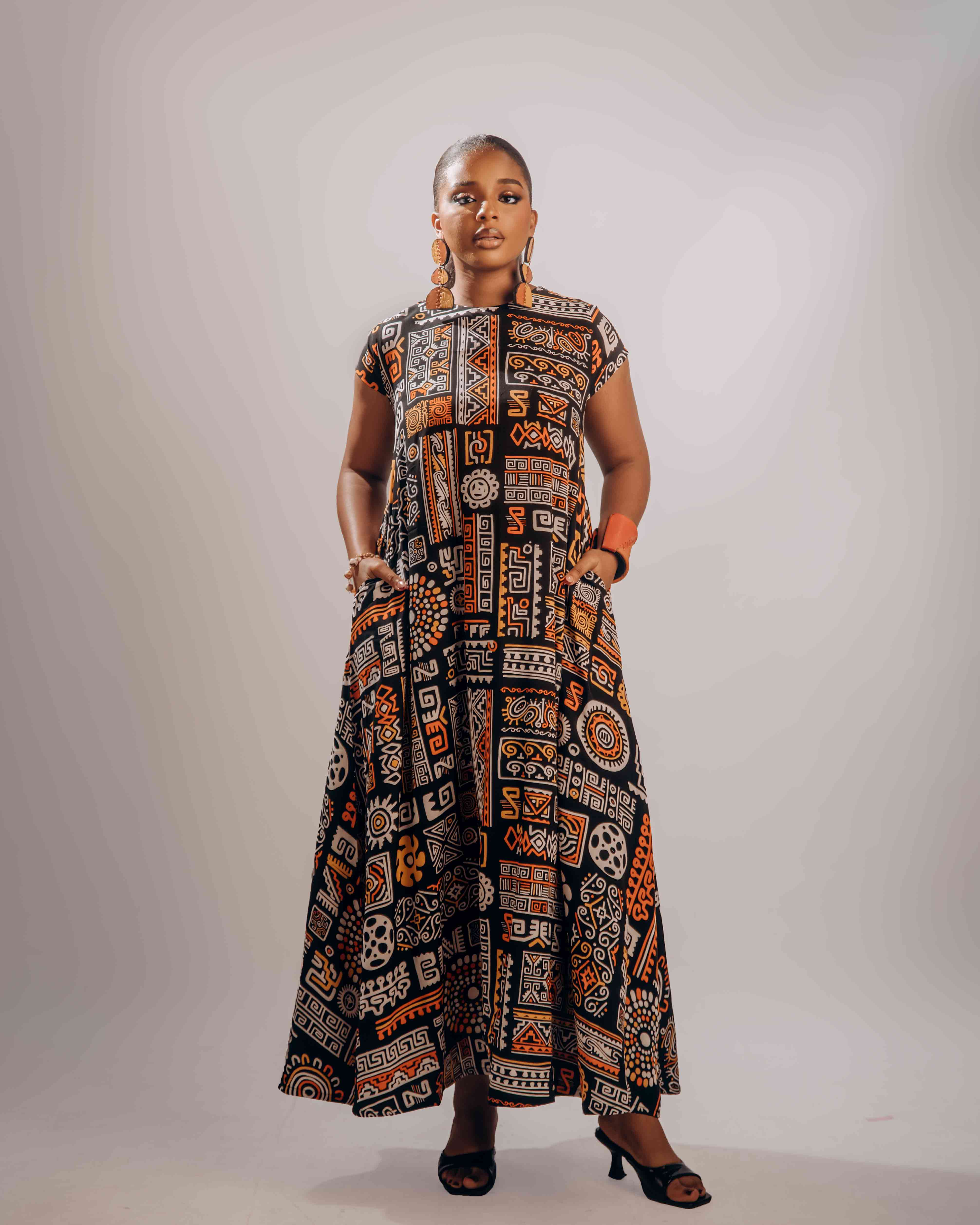 Adanna Midi Dress – Owanbe Au