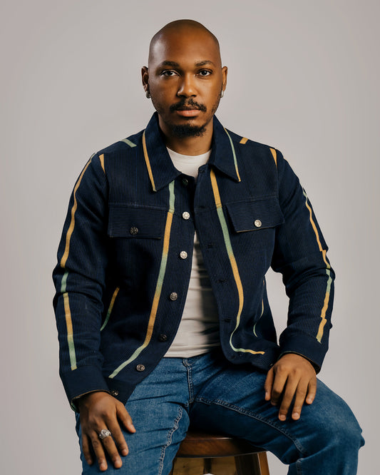 Ajani (Aso Oke Trucker Jacket)