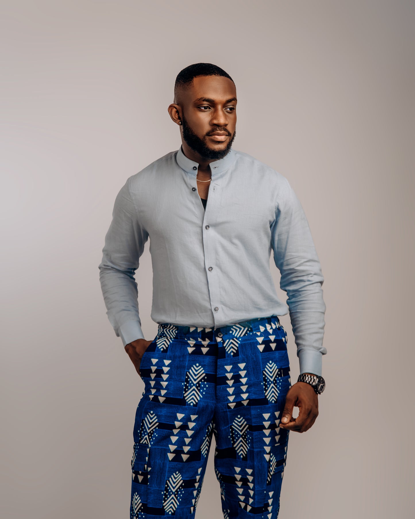 Blue Linen Shirt