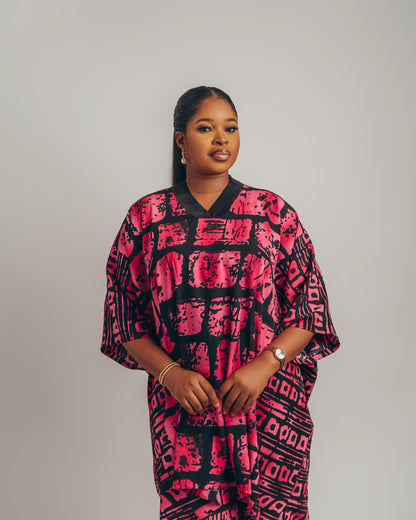 Batik 2pcs (Pink & Black)