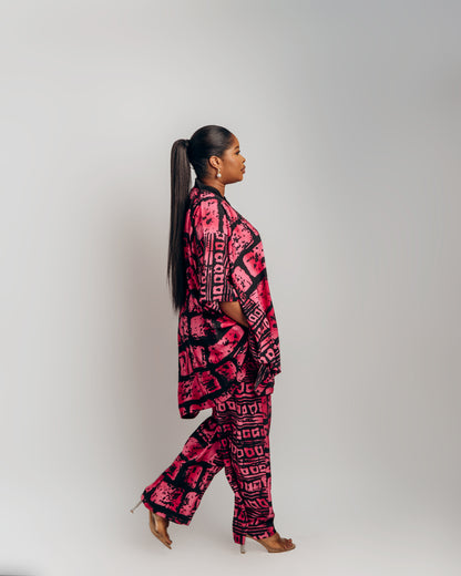 Batik 2pcs (Pink & Black)