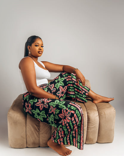 Madiba High-Waist Combat Pant ( Multicolored: Black, Pink, Green)