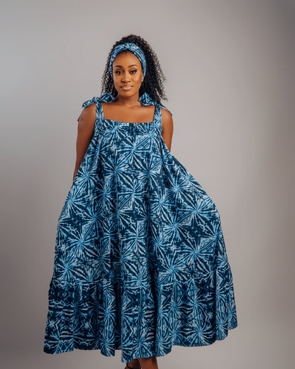 Amina Strappy Midi Dress