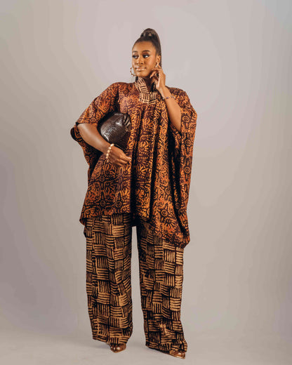 Arewa (Deep Purple and Beige)