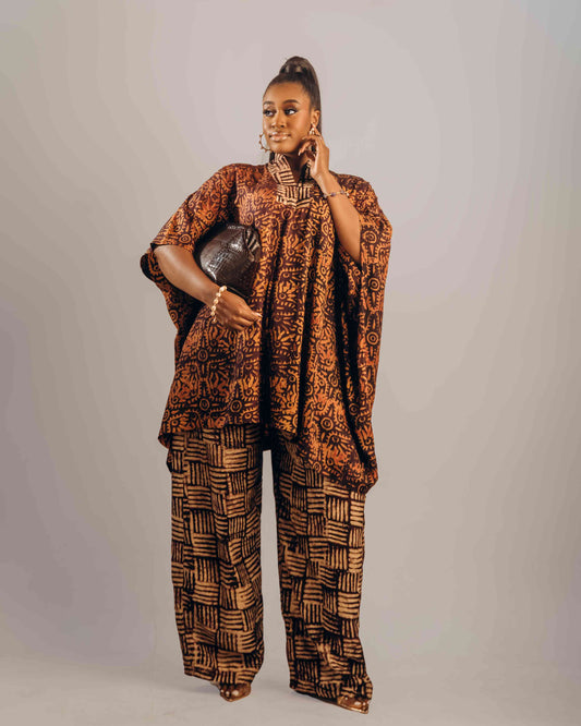 Arewa (Deep Purple and Beige)